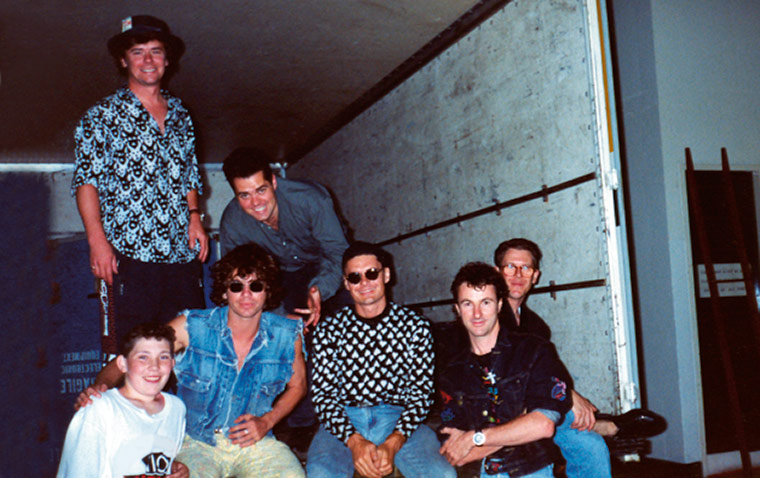 Richard Simpkin photos: Richard Simpkin with INXS in 1989