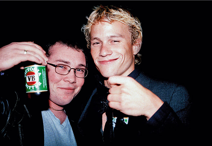 Richard Simpkin photos: Richard Simpkin with Heath Ledger in 1999