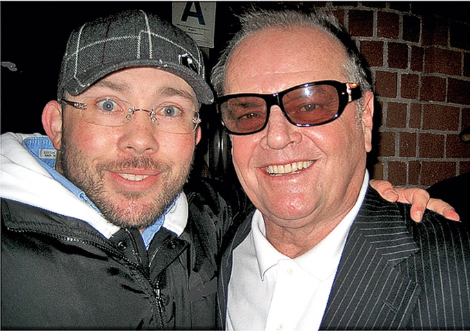 Richard Simpkin photos: Richard Simpkin with Jack Nicholson in 1997