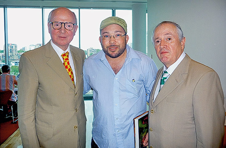 Richard Simpkin photos: Richard Simpkin with Gilbert and George in 2010