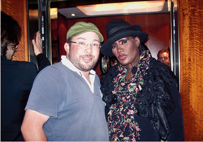 Richard Simpkin photos: Richard Simpkin with Grace Jones in 2009