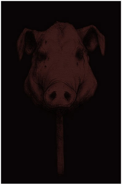 Lord of the Flies covers: Pig's Head, an entry in the Lord of the Flies cover competition