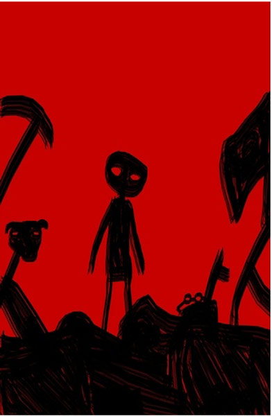 Lord of the Flies covers: Silhouette, an entry in the Lord of the Flies cover competition