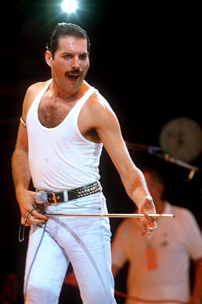 Ten best moustaches: LIVE AID CONCERT AT WEMBLEY STADIUM, LONDON , BRITAIN - 1985