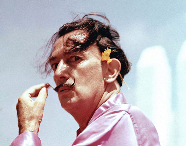 Ten best moustaches: Salvador Dali, Spain - 1950s