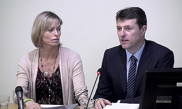 Leveson inquiry: Kate and Gerry McCann