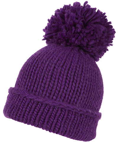 winter hats: Purple