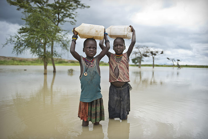 Uganda: Igira Lometo, 5 and Nawok Nakang, 4
