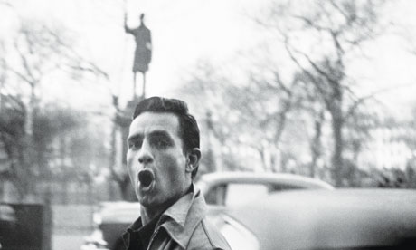 Jack Kerouac on Manhattan's lower east side in 1953 eleven years afrter 