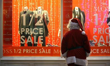 Hard times on the high street mean an unhappy Christmas at the Treasury