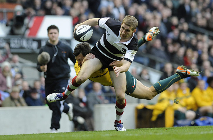 rugby: Barbarians v Australia