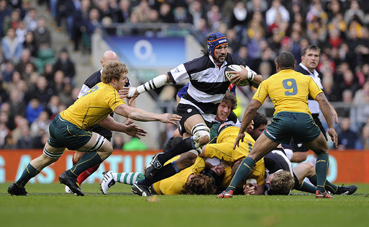 rugby: Barbarians v Australia