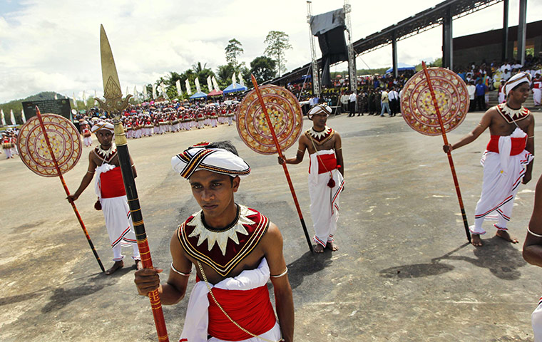 24 hours in pictures: Welipenna, Sri Lanka: Opening ceremony of the first ever highway
