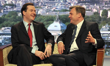 Chancellor George Osborne and Shadow Chancellor Ed Balls.