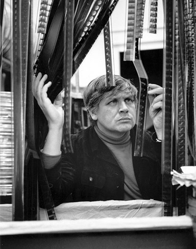 Ken Russell: 1966: Ken Russell scrutinizing film negatives