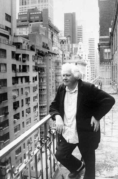 Ken Russell: 2000: Ken Russell on a midtown balcony in New York