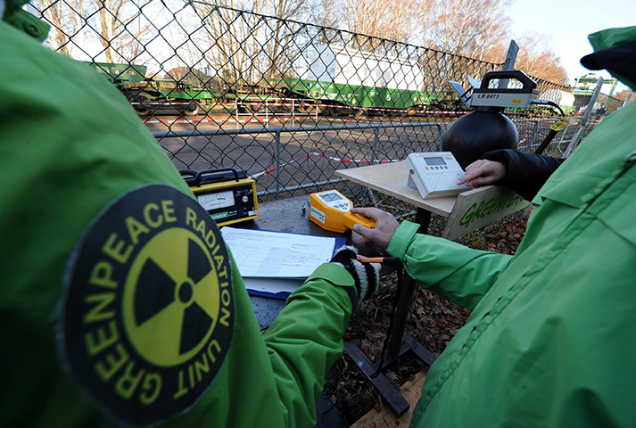 Germany  protests: Greenpeace activists