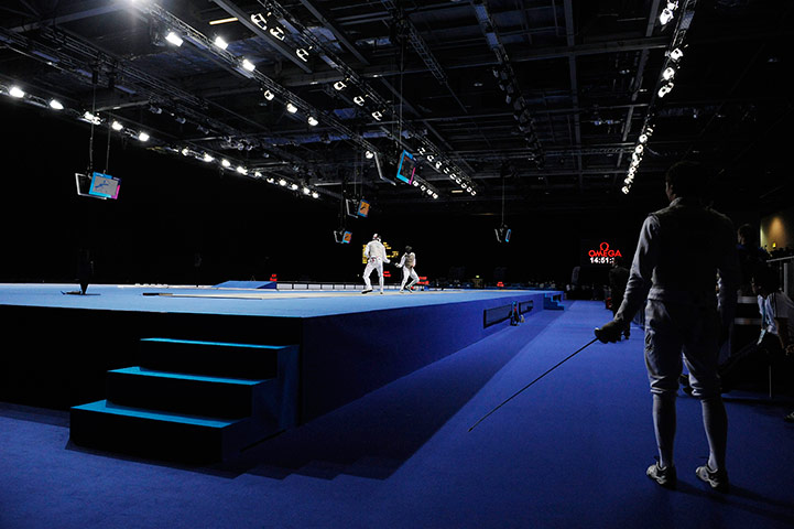 Amateur Boxing: Olympic fencing test event Excel, East London