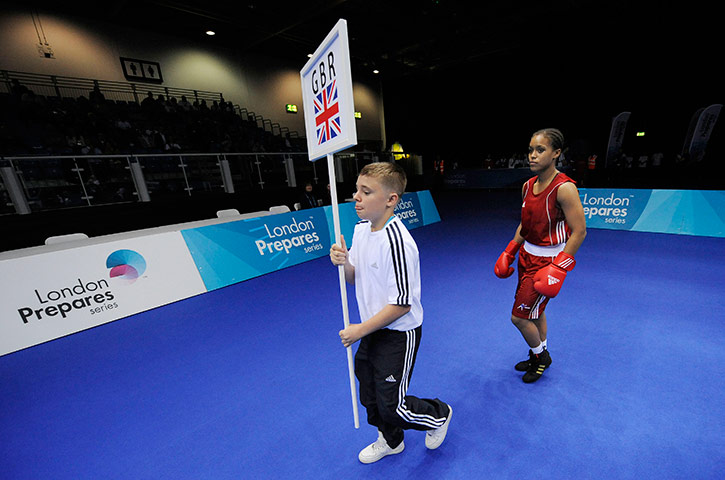 Amateur Boxing: Womens Olympic boxing test event Excel, East London