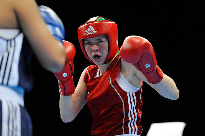 Amateur Boxing: Womens Olympic boxing test event Excel, East London