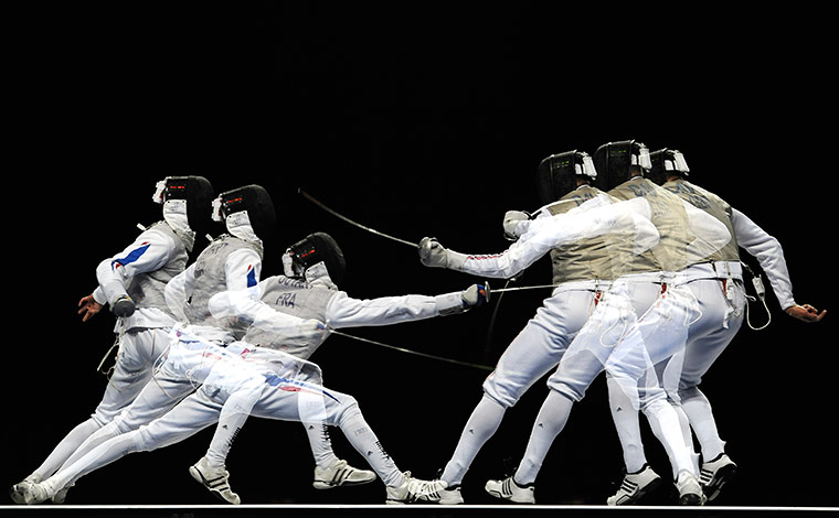 Amateur Boxing: Olympic fencing test event Excel, East London