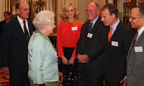 The Queen and Prince Philip meet Andrew Marr, Fearne Cotton, Arthur Edwards and Steve Pope