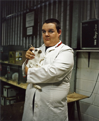 Jooney Woodward: Rabbit steward in the Fur and Feather Pavilion