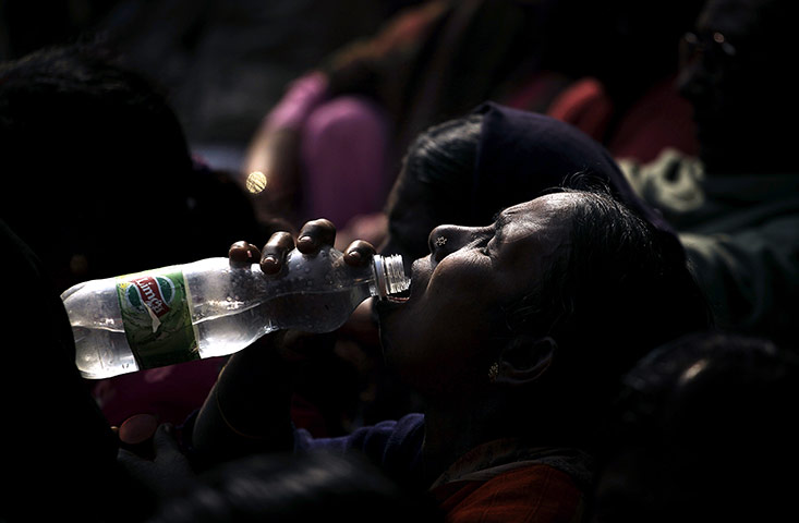 24 hours in pictures: rally for the rights of the poor in India