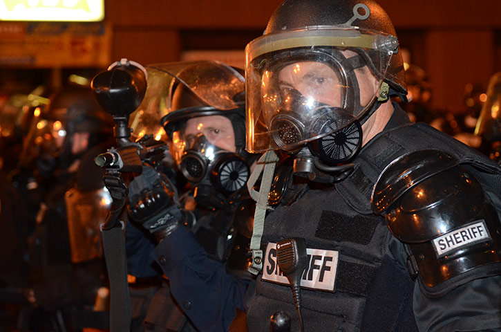 Oakland protests: Broadway