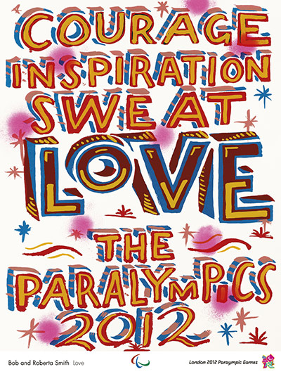 Official Olympic posters: Bob and Roberta Smith Olympic poster