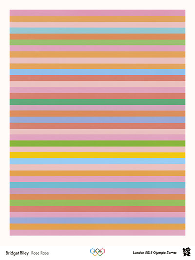 Official Olympic posters: Bridget Riley Olympic poster
