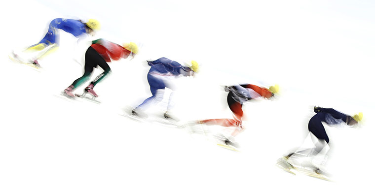 Best of the week in sport: Speed skaters in a women's 1500m qualifier at the ISU Korean Air World Cup 