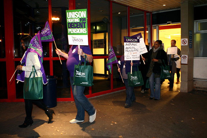 public sector strikes: Theatre nurse Eleanor Smith President of Unison