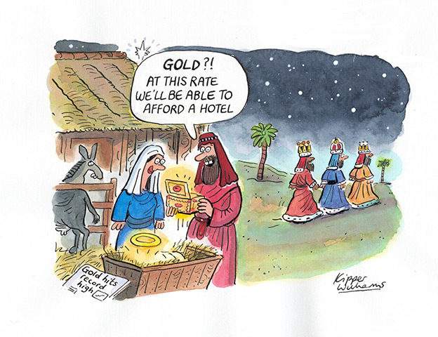 Kipper Xmas Cards 2011: Kipper Williams - gold