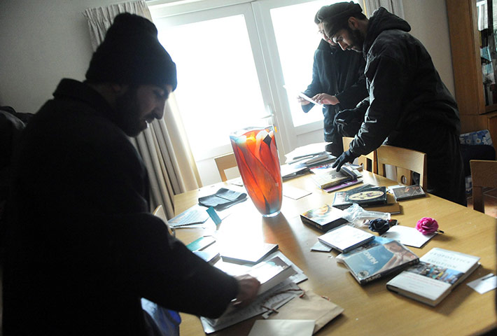 British Embassy, Iran: Protesters searching an office inside the British embassy, Tehran