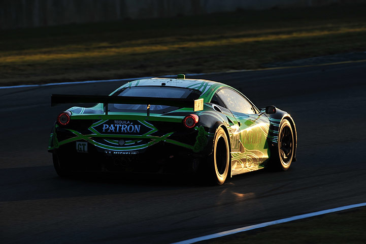 Petit Le Mans: Scott Sharp in the Extreme Speed Motorsports Ferrari 458 Italia 