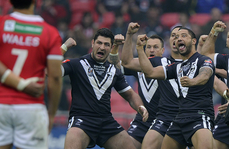 Gillette Four Nations: Benji Marshall leads the Haka