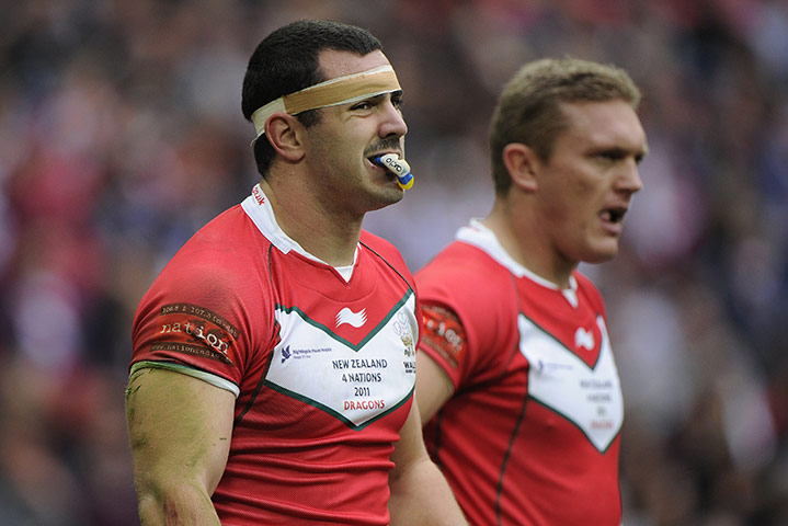Gillette Four Nations: Rhys Williams looks disappointed after he was beaten for a Kiwi try 