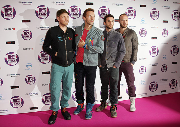 MTV awards: Coldplay