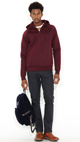 Line-up: Claret: Scuba hoodie