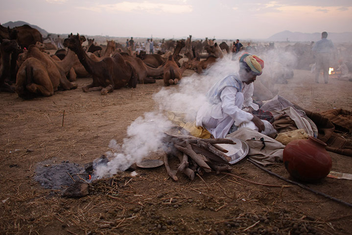 24 hours in pictures: Pushkar, India