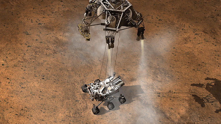 Month in Space: Curiosity Touching Down, Artist's Concept