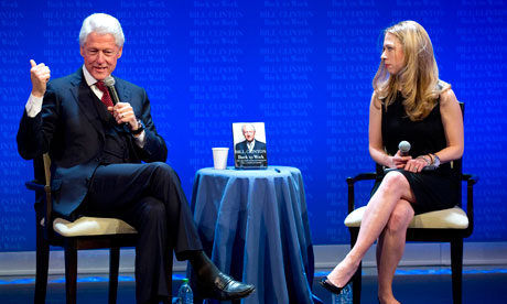 Bill Clinton calls in Chelsea to help plug his book