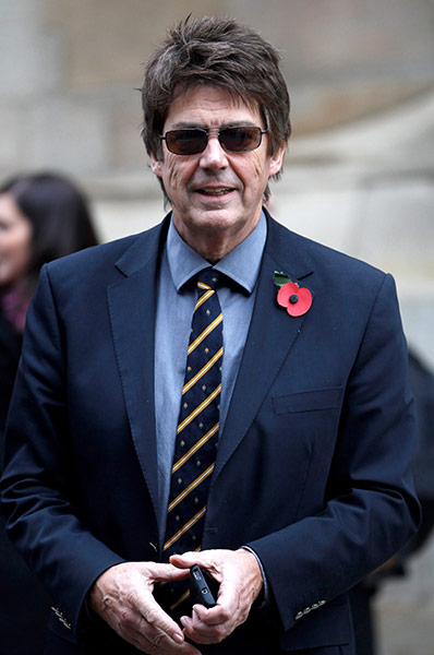 Jimmy Savile funeral: Radio DJ Mike Read arrives at Leeds Cathedral 