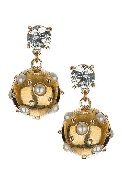 Christmas Gift Guide: Topshop gold ball earrings