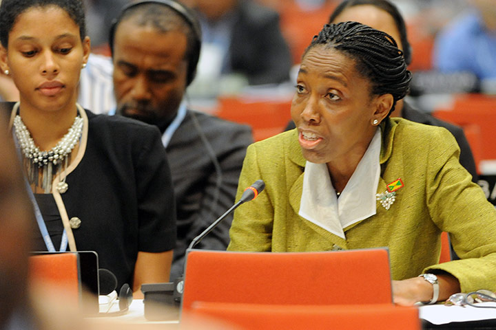 COP17 in Durban: Dessima Williams during the AWG-LCA plenary 