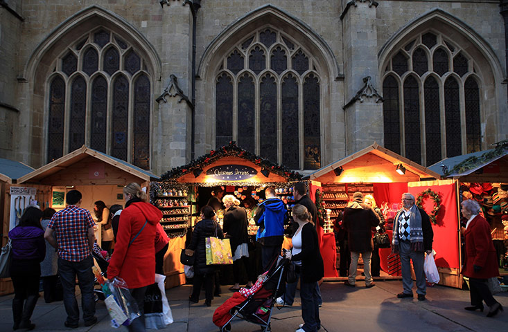Week in business: Visitors Enjoy The Stalls As Bath Christmas Market Opens