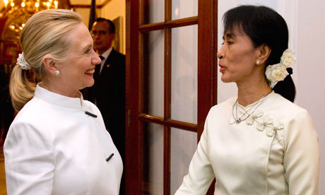 Hillary Clinton and Aung San Suu Kyi