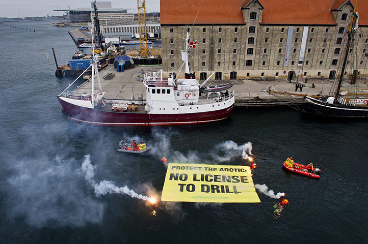 Week in business: A huge banner reading Protect the Arctic: No license to drill