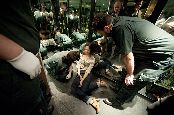 The Booze Bus: a young woman collapsed in a club